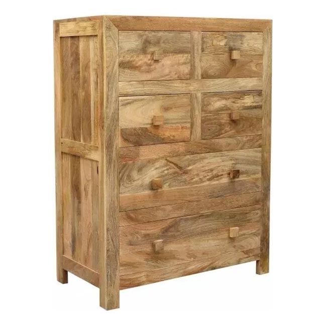 Kastje HINA 120x90 cm massief hout/mangoboom