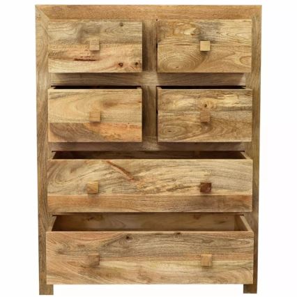 Kastje HINA 120x90 cm massief hout/mangoboom