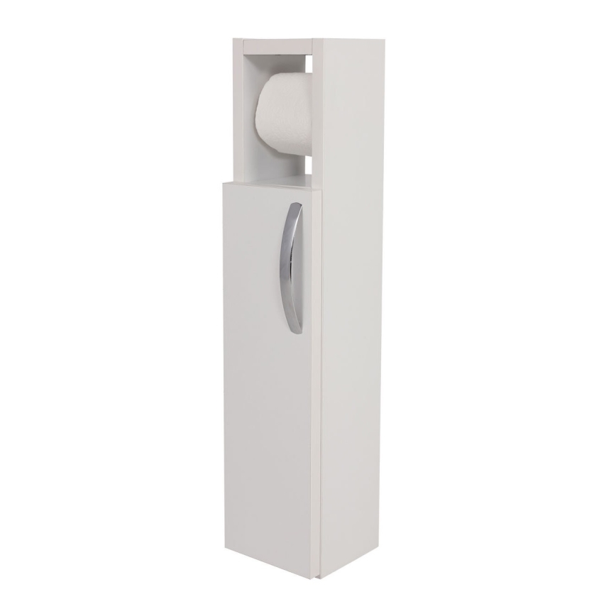 Kastje met toiletpapierhouder STAR 65x15 cm wit