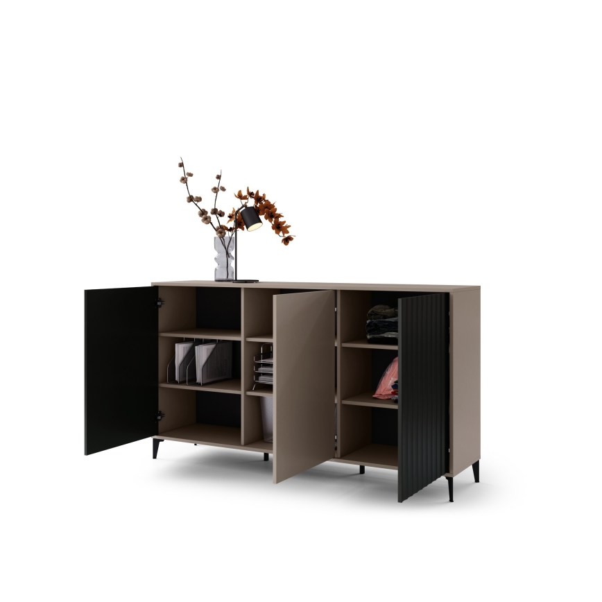 Kastje RONJA taupe/zwart