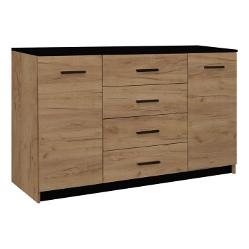 Kastje TAYLER eiken craft/zwart