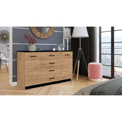 Kastje TAYLER eiken craft/zwart
