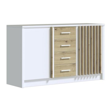 Kastje TAYLER wit/eiken craft