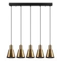 KEM hanglamp 5xE27/40W/230V goud
