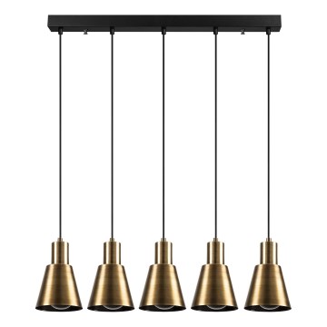 KEM hanglamp 5xE27/40W/230V goud
