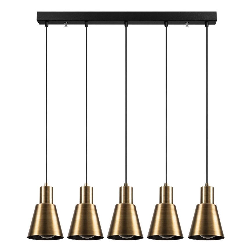 KEM hanglamp 5xE27/40W/230V goud