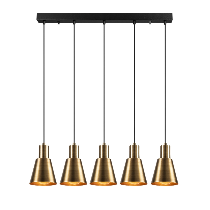 KEM hanglamp 5xE27/40W/230V goud