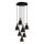 KEM Hanglamp 7xE27/40W/230V Zwart