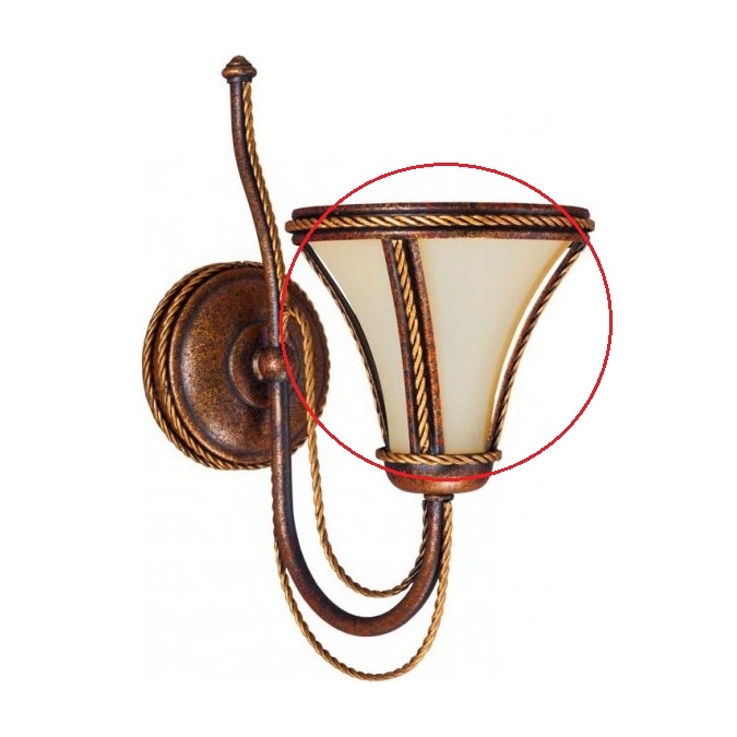 Kemar Klosz T/m - Vervangingsglas voor wandlamp TANAJA E14