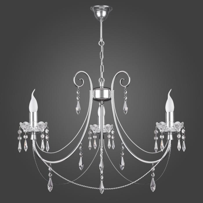 Kemar KN/3/CR - Hanglamp CRISTAL 3xE14/60W/230V