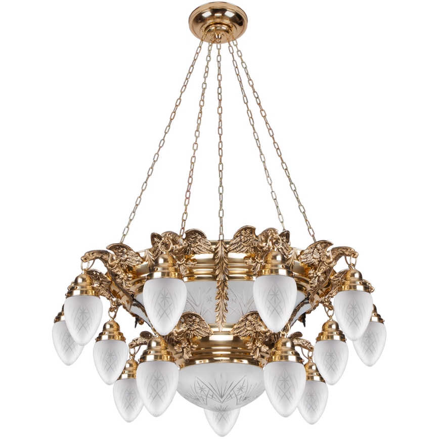 Kemar OW150 - Hanglamp OURO EAGLE 15xE27/60W/230V + 6xE27/100W/230V