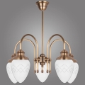 Kemar RI/5/M - Hanglamp met vaste pendel RINAMA 5xE27/60W/230V messing