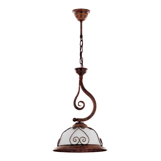 Kemar VE/1 - Hanglamp VERDA 1xE27/60W brons