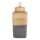 Keramische bewaarpot 30x14,5x14,5 cm grijs/goud