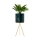 Keramische Bloempot EMMA 28,3x11 cm groen/goud