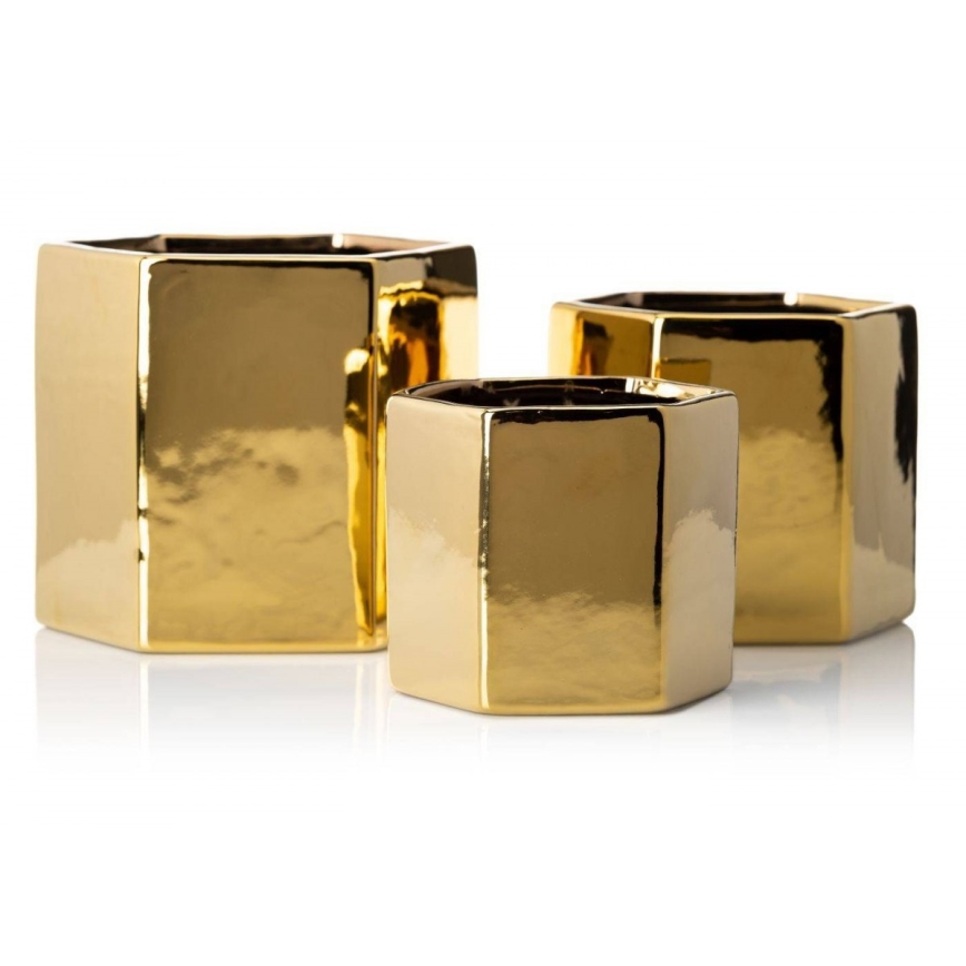 Keramische Bloempot MIA 14,5x16,5 cm goud