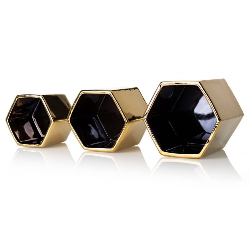 Keramische Bloempot MIA 14,5x16,5 cm goud