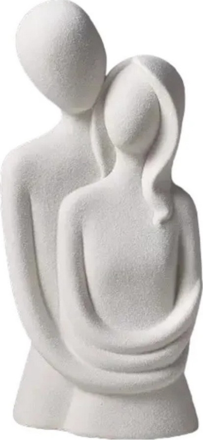 Keramische tafeldecoratie 20x9,5x7,5 cm grijs