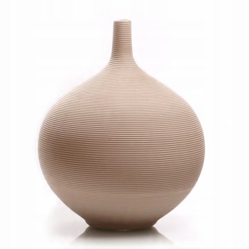 Keramische vaas 24 cm, beige
