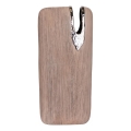 Keramische vaas 43x19,5x9,5 cm bruin/zilverkleurig