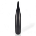 Keramische vaas 70 cm mat zwart