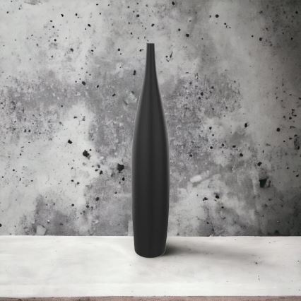 Keramische vaas 70 cm mat zwart
