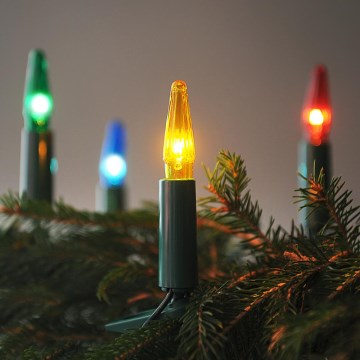 Kerst Lichtketting ASTERIA 16xE10 13,5m meerdere kleuren gemaakt in Europa