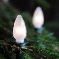 Kerst Lichtketting CONE 12xE10/10,7m wit gemaakt in Europa