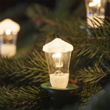 Kerst Lichtketting LANTERN 12xE10/10,7m warm wit gemaakt in Europa