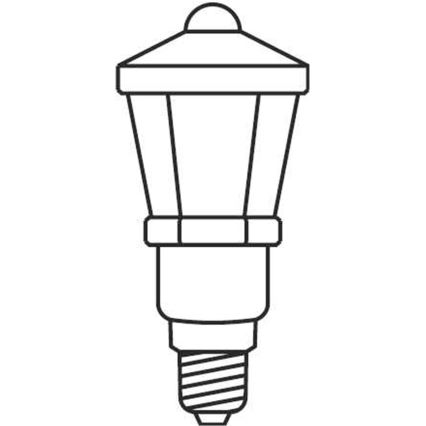 Kerst Lichtketting LANTERN 12xE10/10,7m warm wit gemaakt in Europa