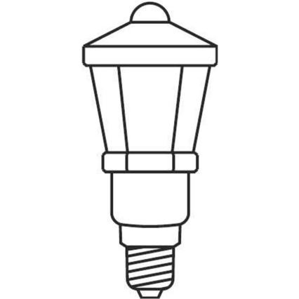 Kerst Lichtketting LANTERN 12xE10/10,7m wit gemaakt in Europa