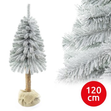 Kerstboom op een stam NATURAL WITH SNOW 120 cm spar