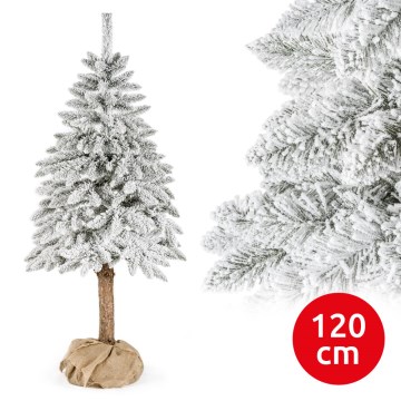 Kerstboom op een stam NATURAL WITH SNOW 120 cm spar