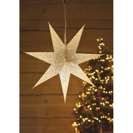Kerstdecoratie 1xE14/25W/230V d. 60 cm goudkleurig
