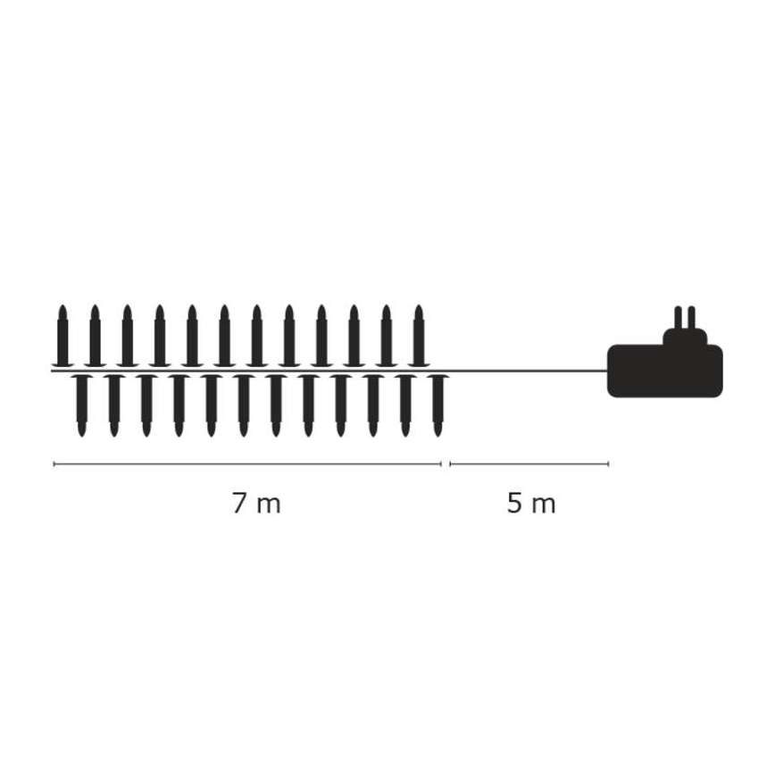 Kerstverlichting buiten XMAS 7m 20xLED IP44