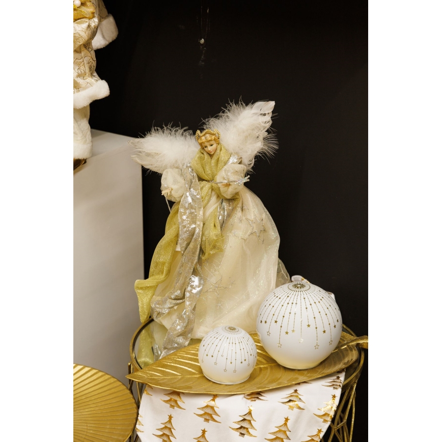 Kerstversiering 41 cm engel goud
