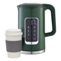 Ketel met LCD scherm 1,7 l 2200W/230V groen + reisbeker 450 ml