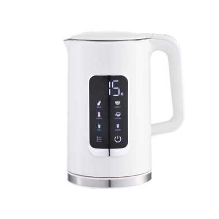 Ketel met LCD scherm 1,7 l 2200W/230V wit + reisbeker 450 ml