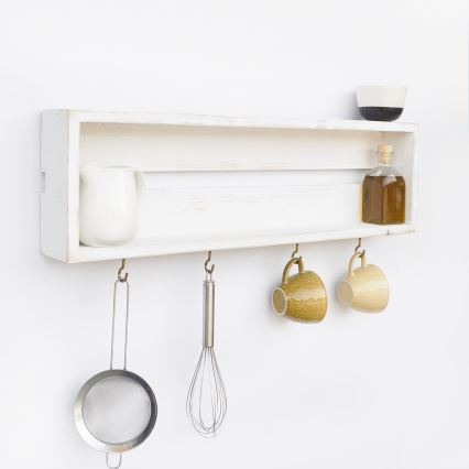 Keuken Wandplank 21x70 cm vuren wit