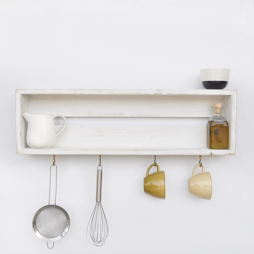 Keuken Wandplank 21x70 cm vuren wit