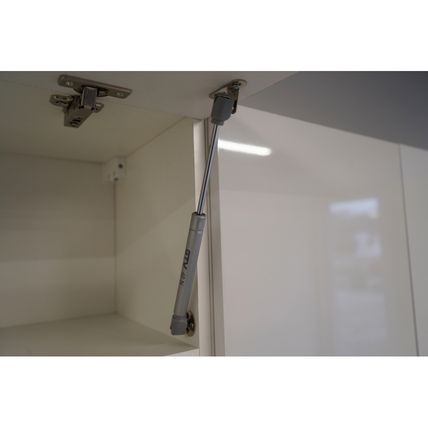 Keukenblok CELESTE 240 cm hoogglans wit