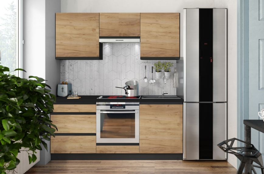 Keukenblok MARINA 180 cm craft eiken