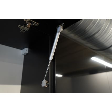 Keukenblok MARINA 240 cm craft eiken/glanzend zwart