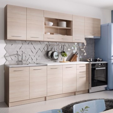 Keukenblok MARISA 260 cm Sonoma eiken