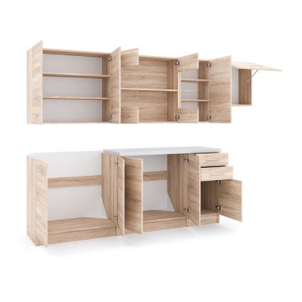 Keukenblok MARISA 260 cm Sonoma eiken