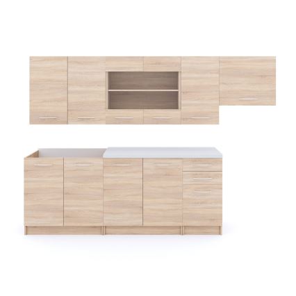 Keukenblok MARISA 260 cm Sonoma eiken