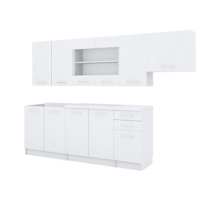 Keukenblok MARISA 260 cm wit