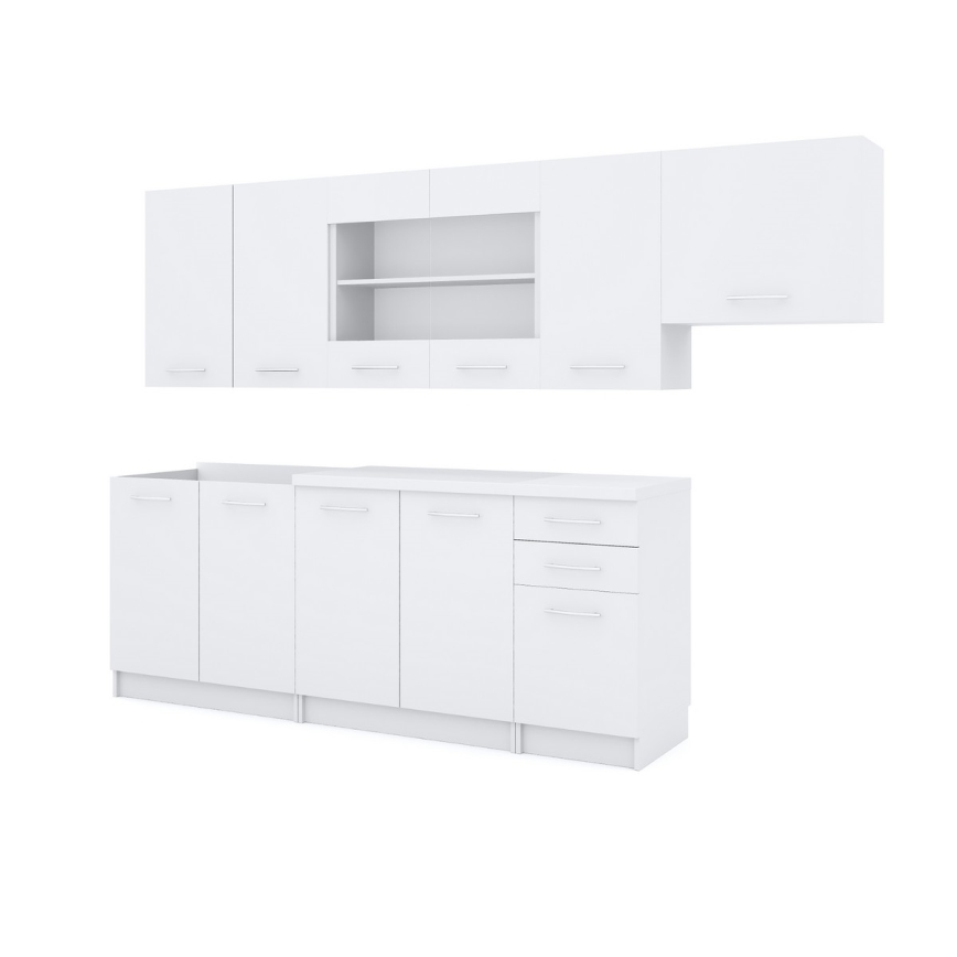 Keukenblok MARISA 260 cm wit