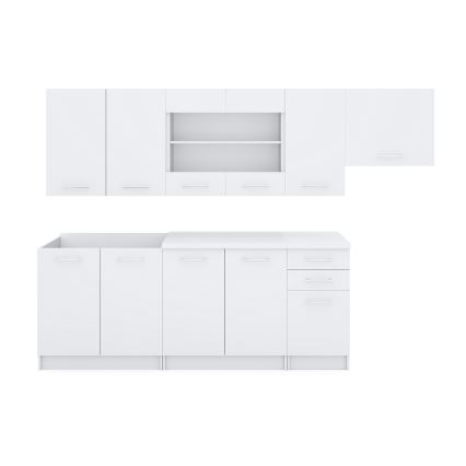 Keukenblok MARISA 260 cm wit