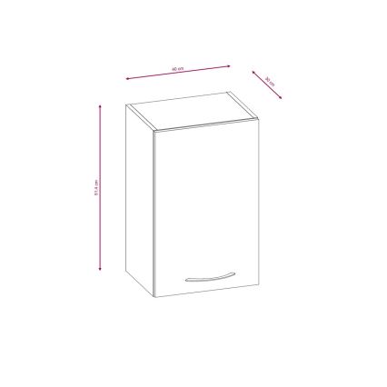 Keukenblok VALERIA 180 cm bruin/sonoma eik